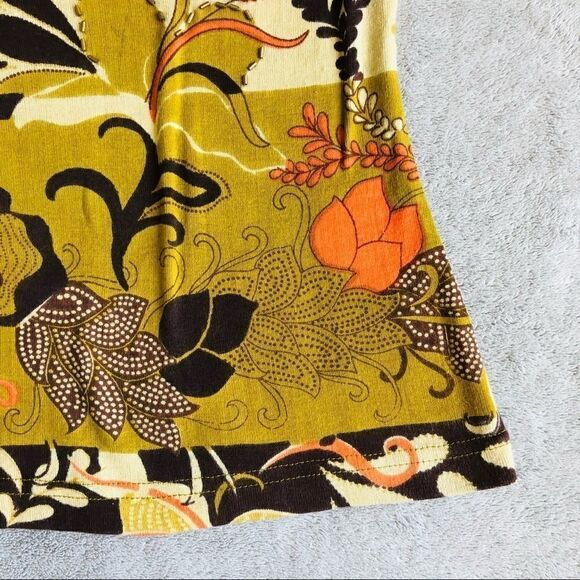 Ultimate Sleeveless Collared 70’s pattern Top - Picture 5 of 7